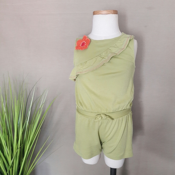 Gymboree Other - Gymboree Pickstitched Ruffle Romper